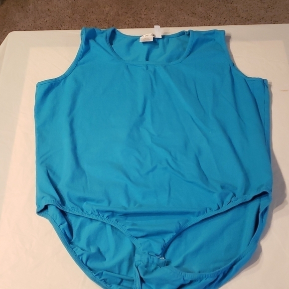 ULLA Popken Tank Body Suit Turquoise 24/26 EUC - Picture 4 of 11